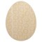 Polka Dot Easter Egg Unfinished Wood Shape Piece Cutout for DIY Craft Projects